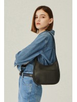 韓國AND YOU - GGUL Leather small bag (Black)